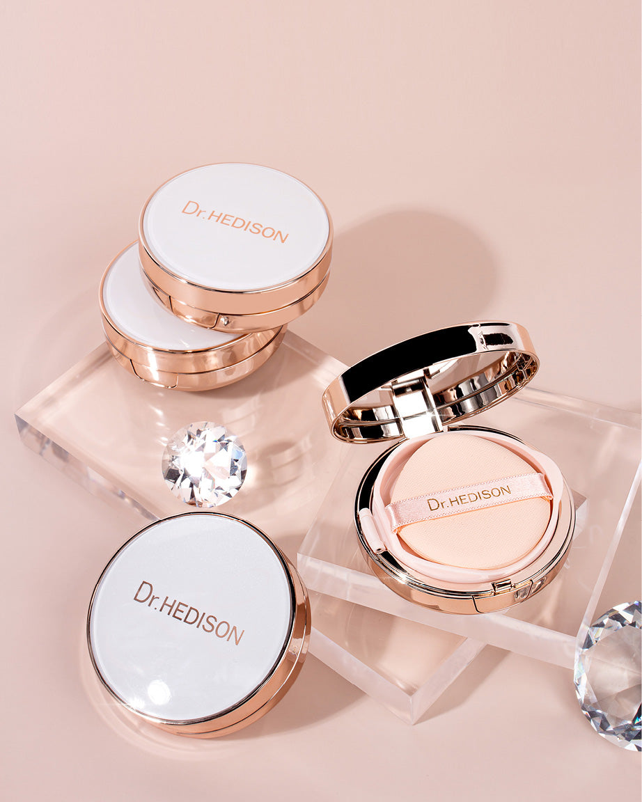 Cushion coreano hidratante con cobertura ligera Dr. Hedison