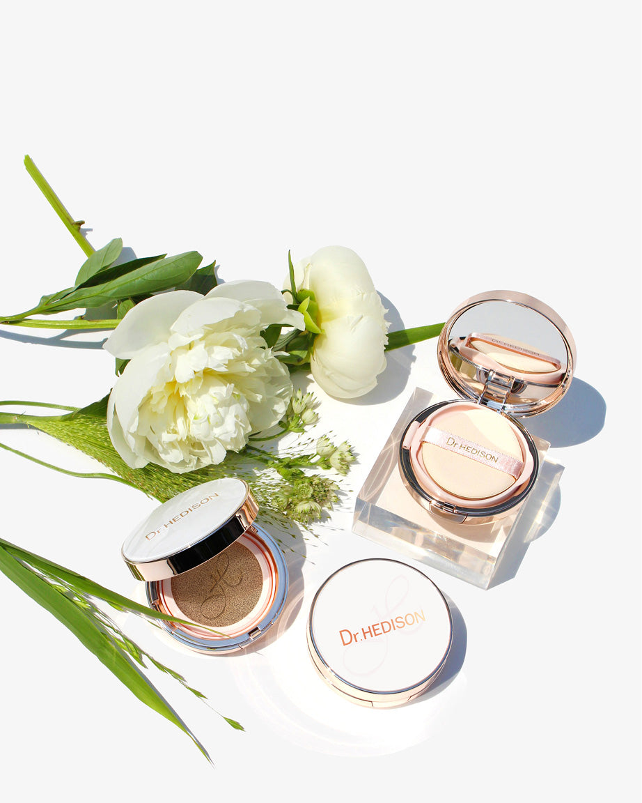 Cushion coreano hidratante con cobertura ligera Dr. Hedison