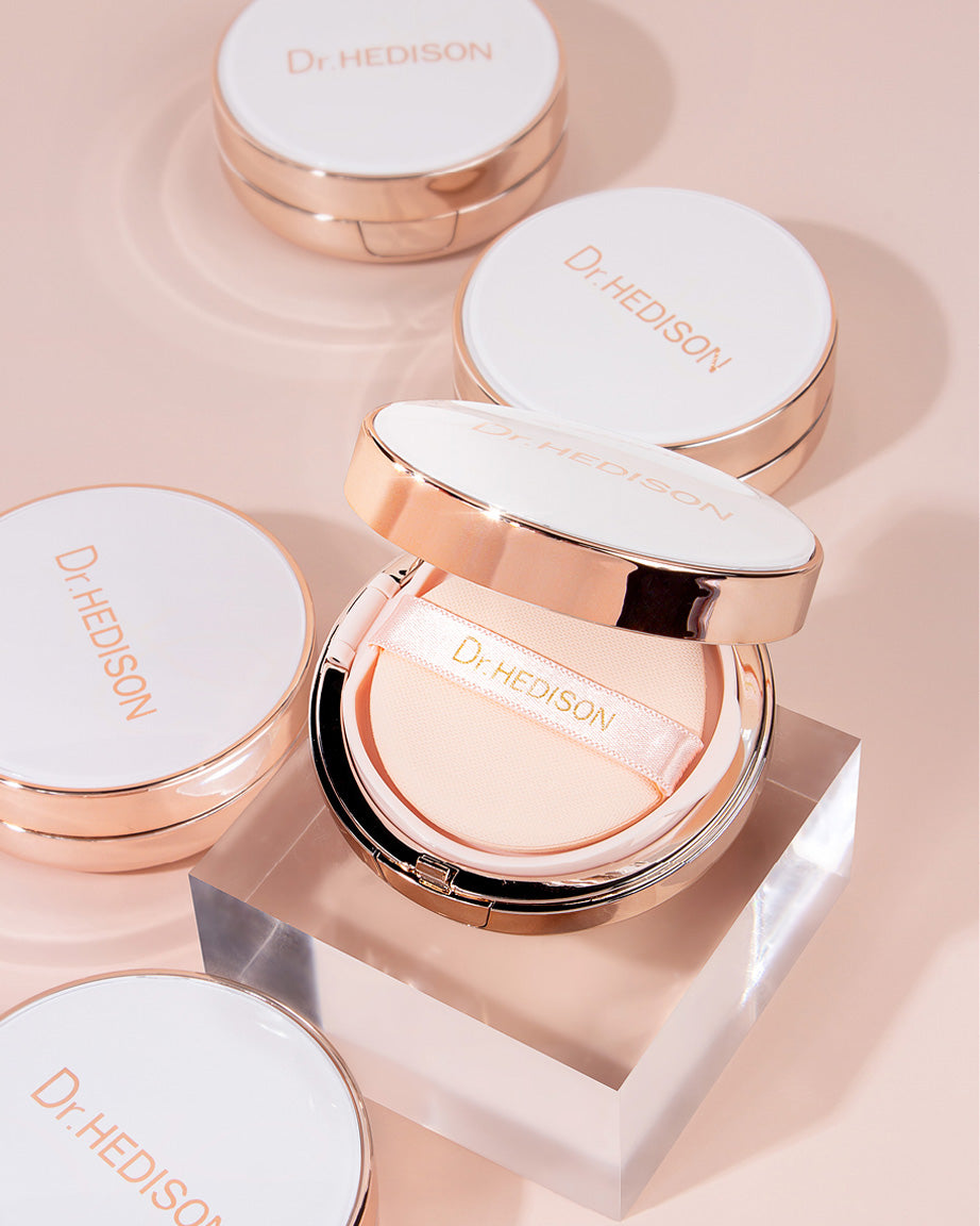 Cushion coreano hidratante con cobertura ligera Dr. Hedison