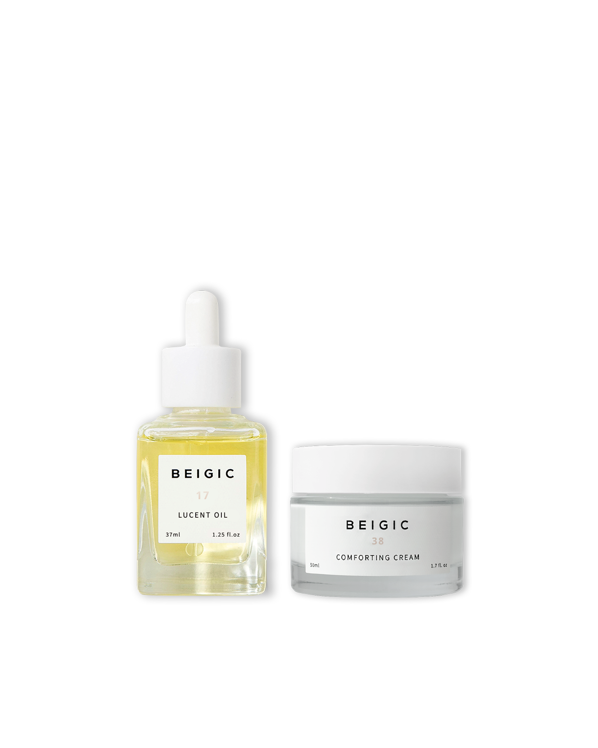 Rutina coreana hidratante con aceite facial y crema Beigic Yaksok Cosmetics