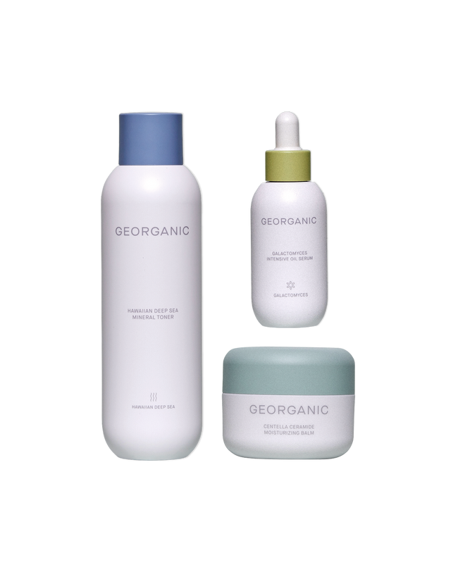 Rutina coreana hidratante con tónico sérum y crema Georganic Yaksok Cosmetics