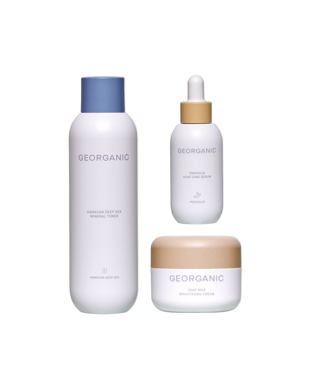 Rutina coreana iluminadora con tónico sérum y crema Georganic Yaksok Cosmetics