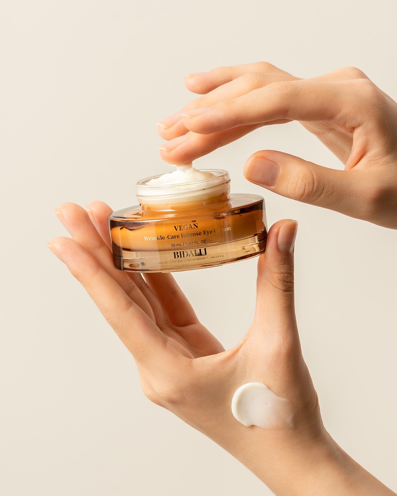 Crema para ojos coreana antiarrugas Bidalli