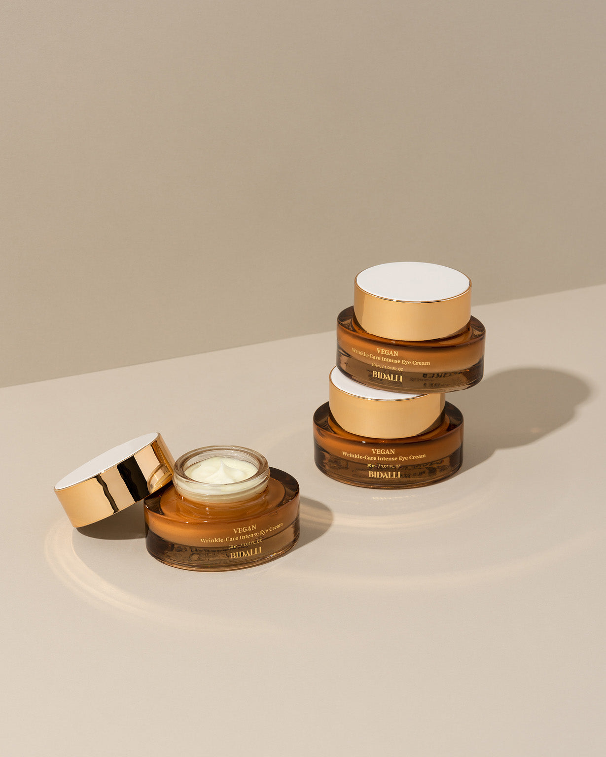 Crema para ojos coreana antiarrugas Bidalli