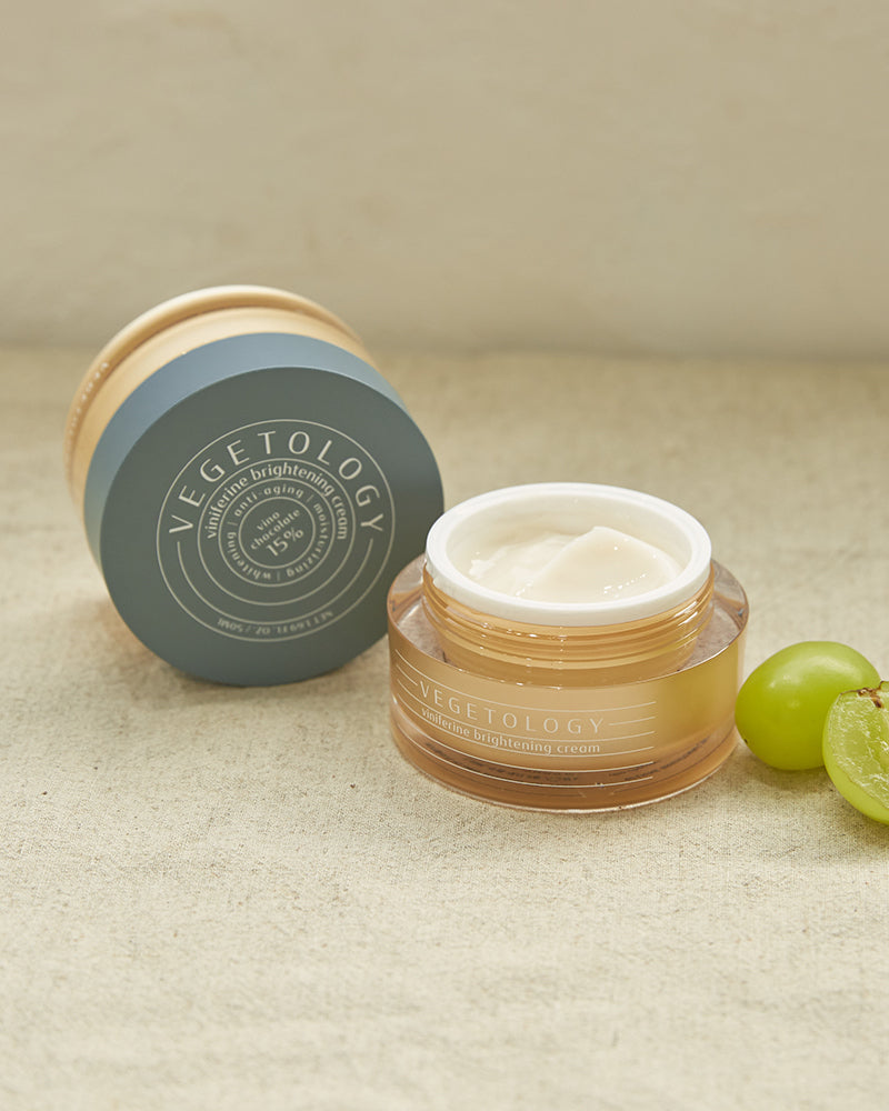 Crema coreana hidratante e iluminadora Vegetology