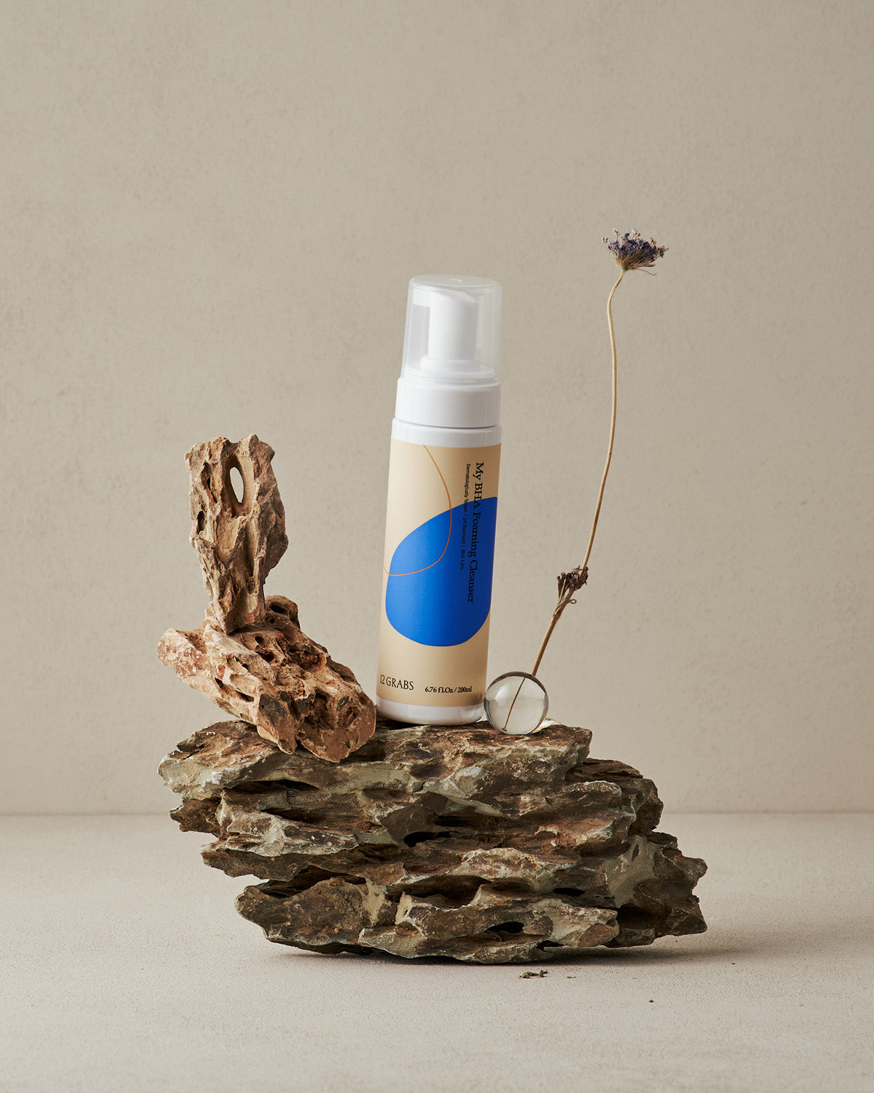 Limpiador en espuma coreano hidratante 12GRABS