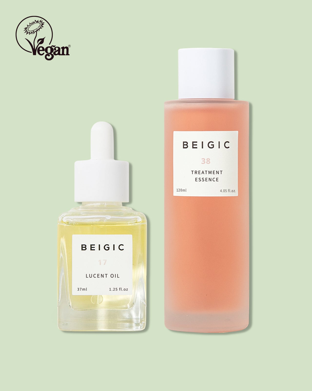 Rutina coreana hidratante con esencia y aceite facial Beigic