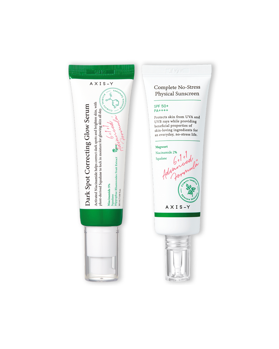 Rutina coreana sérum y protector solar Axis-Y Yaksok Cosmetics