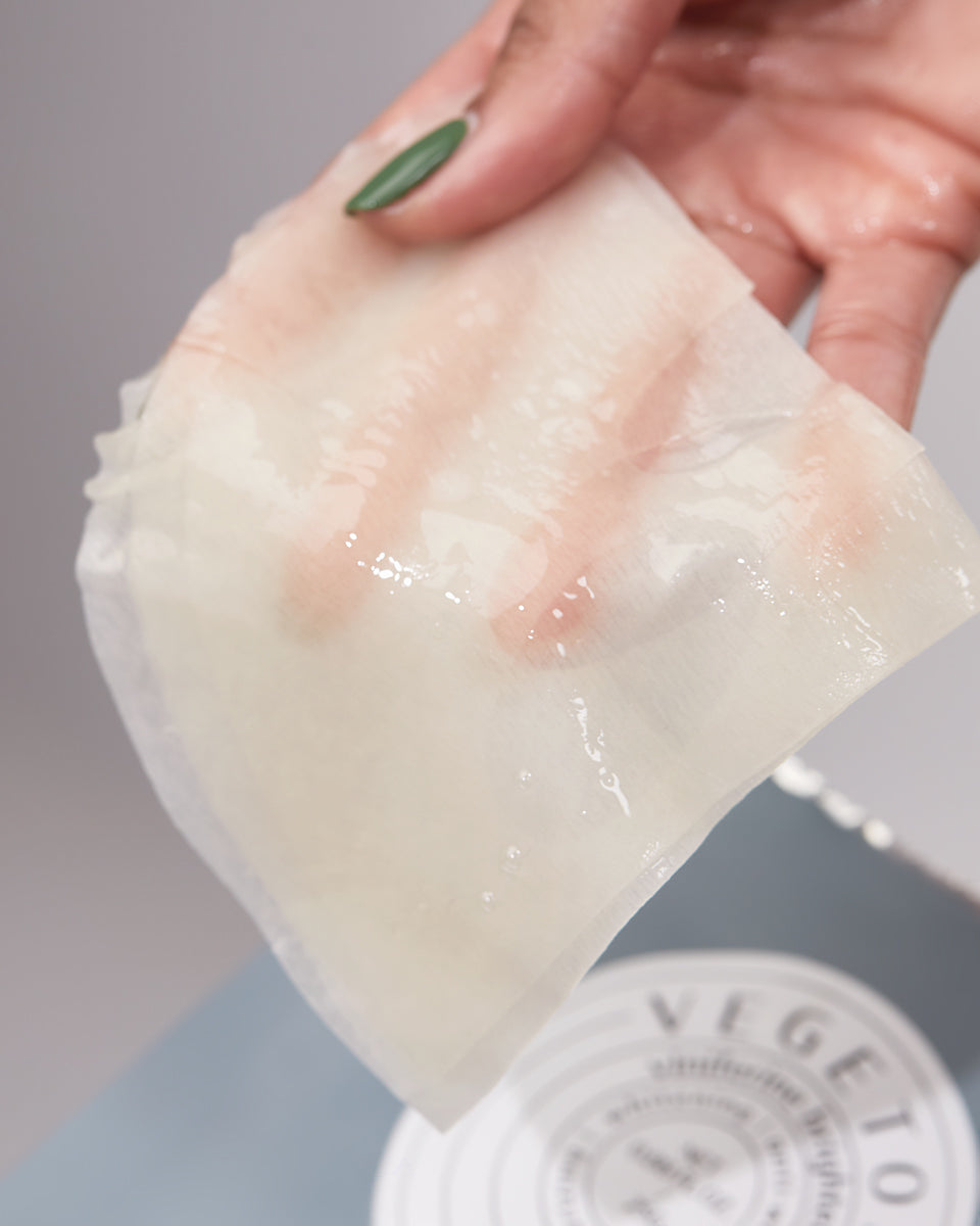 Mascarilla de tejido coreana iluminadora Vegetology Yaksok Cosmetics