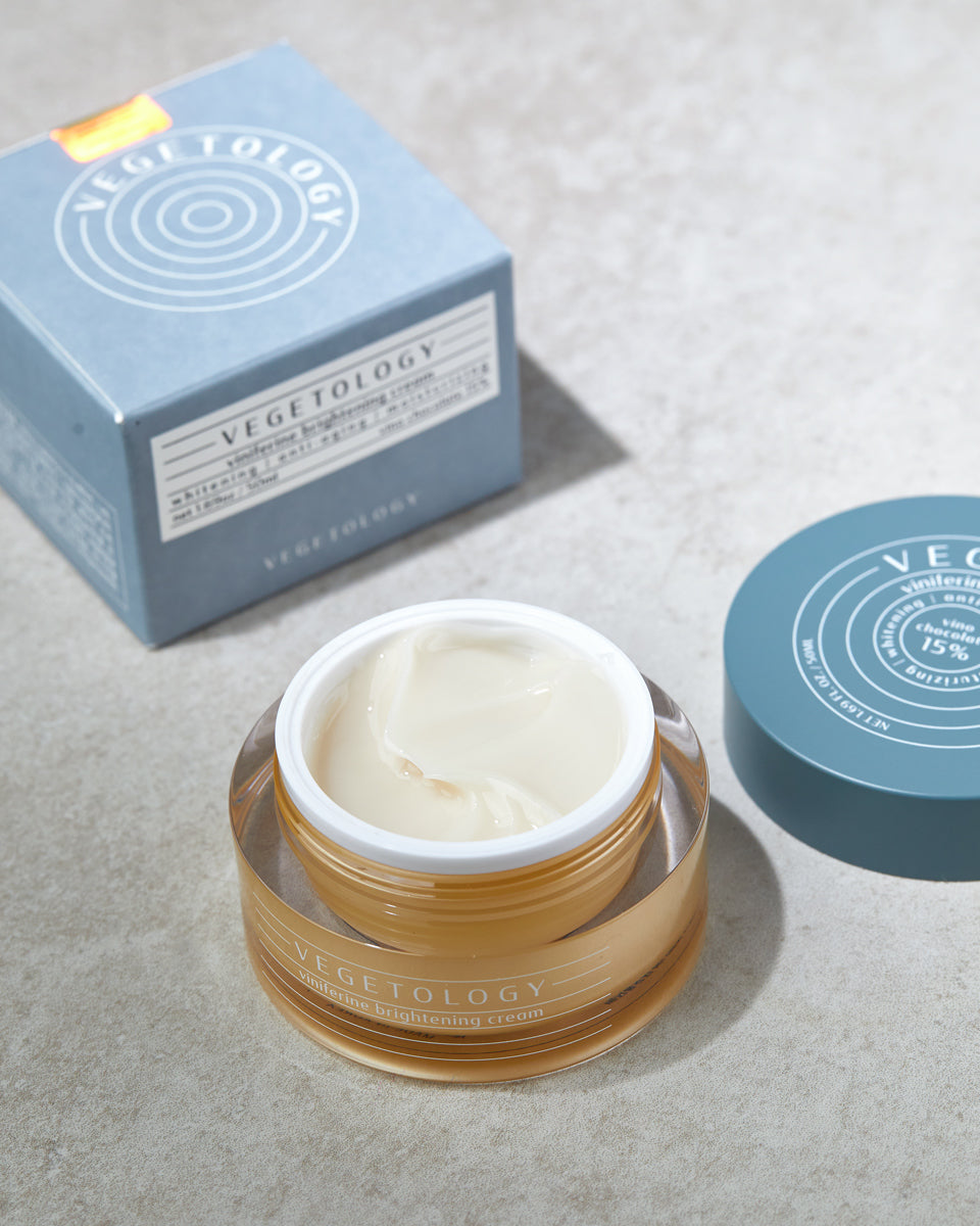 Crema coreana hidratante e iluminadora Vegetology