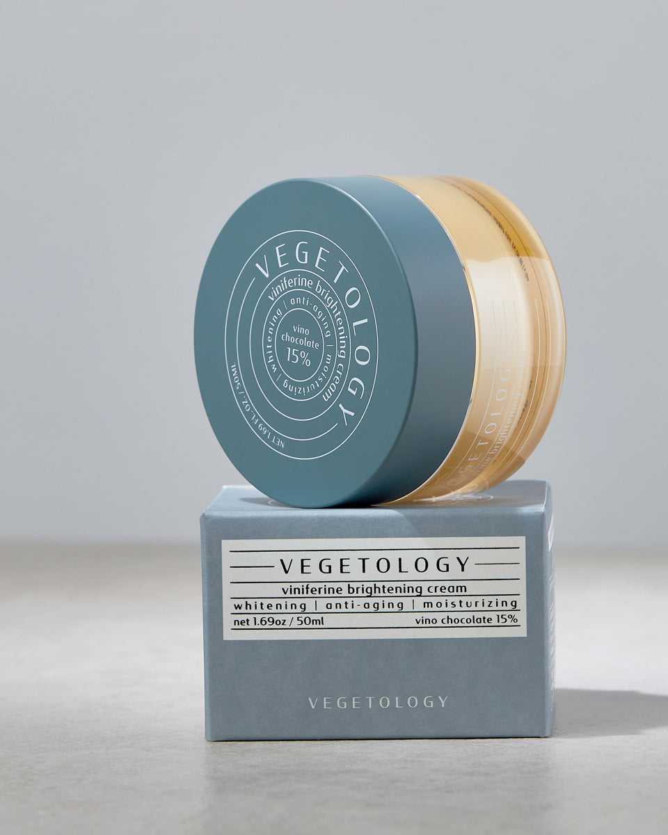 Crema coreana hidratante e iluminadora Vegetology