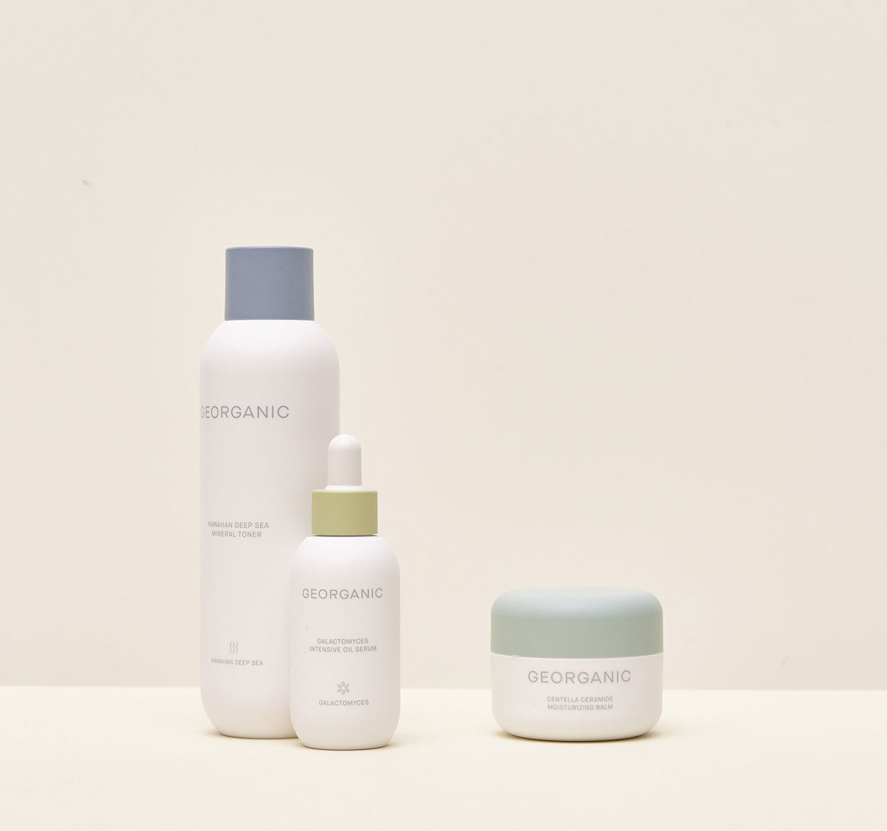 Rutina coreana hidratante con tónico sérum y crema Georganic