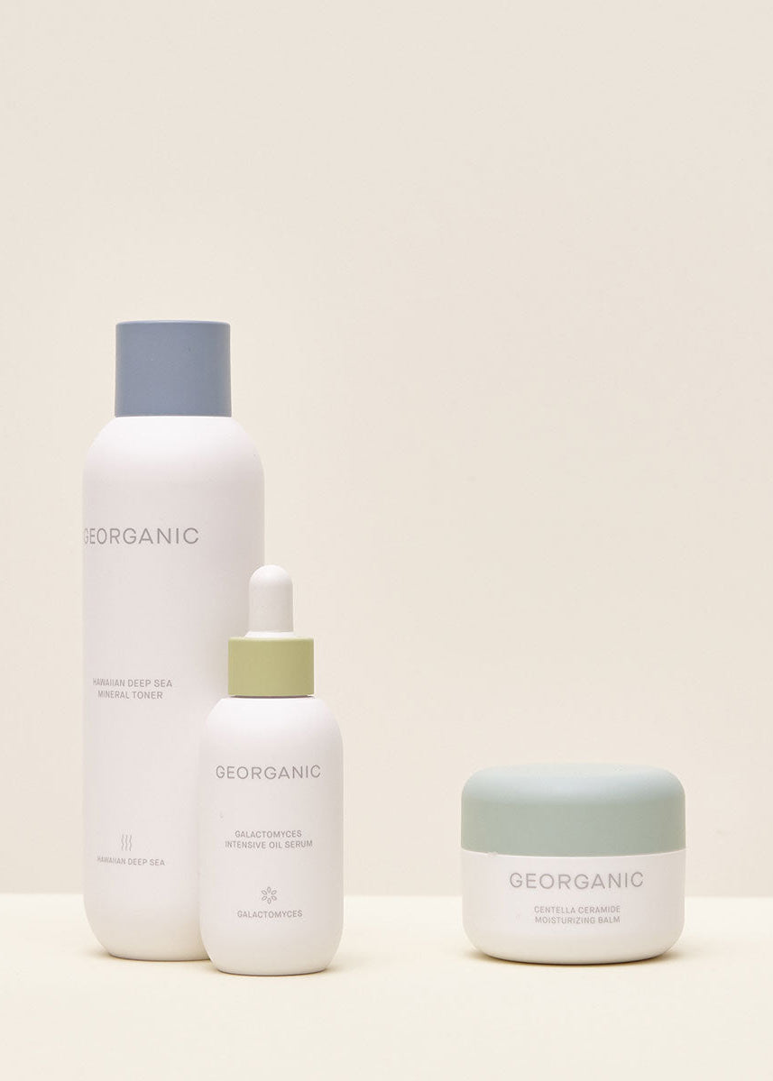 Rutina coreana hidratante con tónico sérum y crema Georganic